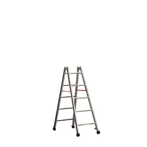 Euro-Profi Hliníkový stojací rebrík Mod. S305 - Počet priečok: 2 x 5,  Dĺžka ca. m: 1,55