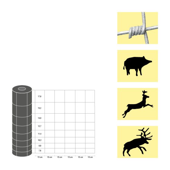 Taurus - ťažký - výška: 100 cm,  počet horizontálnych drôtov: 9,  hmotnosť: 36 kg