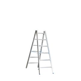 Hliníkový stojací rebrík pre maliarov Mod. M - počet priečok: 2 x 6, dĺžka v m: 2,05, hmotnosť v kg: 8.9