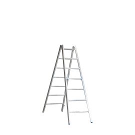 Hliníkový stojací rebrík pre maliarov Mod. M - počet priečok: 2 x 7, dĺžka v m: 2,35, hmotnosť v kg: 10.0